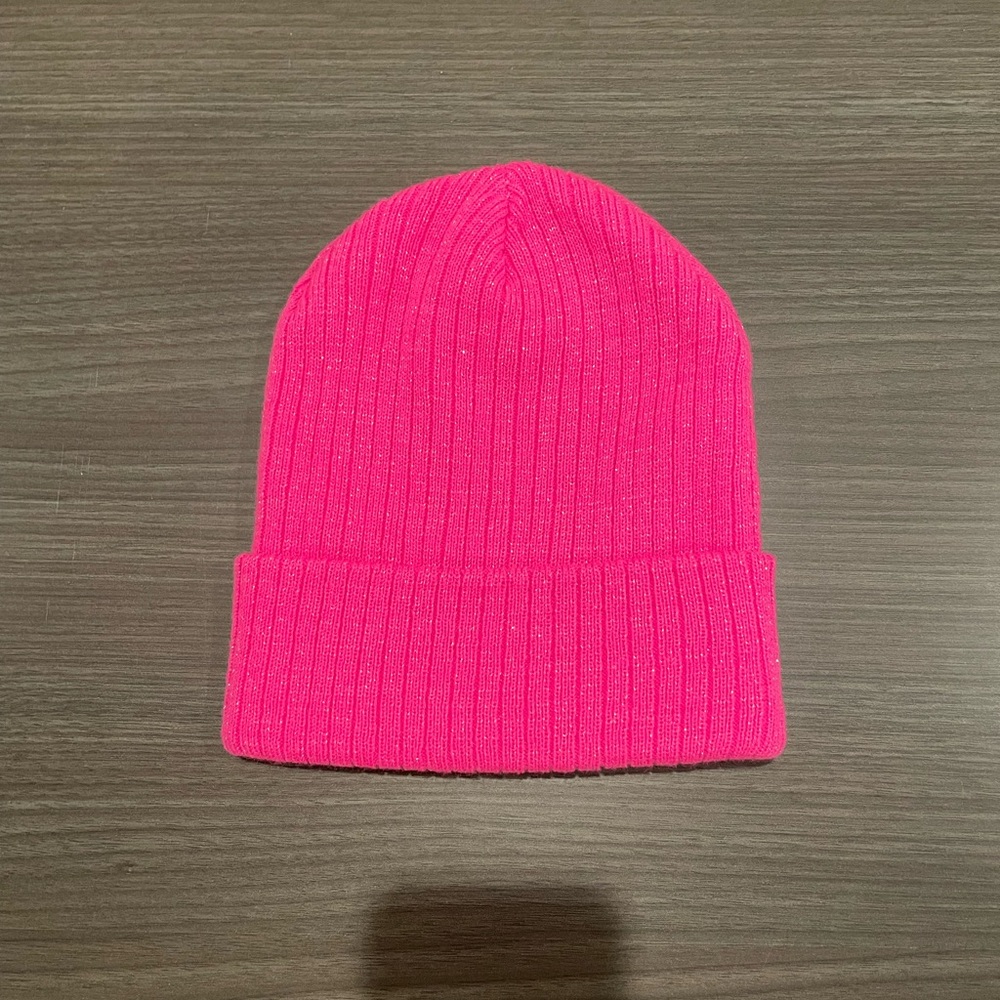 Aldo Bright Pink Kids Ribbed Beanie